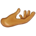 Bagaimana Palm up Hand: Medium Skin Tone emoji terlihat di Emojipedia.