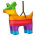 How Piñata emoji looks on Emojipedia.