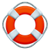 How Ring Buoy emoji looks on Emojipedia.