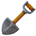 Bagaimana Shovel emoji terlihat di Emojipedia.