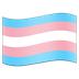 Hoe Transgendervlag emoji eruit ziet op Emojipedia.