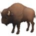 Bagaimana Bison emoji terlihat di Facebook.