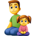 Come Famiglia: uomo e bambina emoji appare su Facebook.