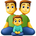 Bagaimana Family: Man, Man, Boy emoji terlihat di Facebook.