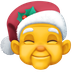 Bagaimana Mx Claus emoji terlihat di Facebook.