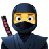 Jak wygląda emoji Ninja w Facebook.