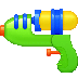 Bagaimana Water Pistol emoji terlihat di Facebook.