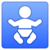 Hvordan Babysymbol emoji ser ud på Google.