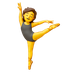 Hvordan Balletdanser emoji ser ud på Google.