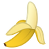 Hvordan Banan emoji ser ud på Google.