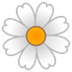 Cómo se ve el emoji Flor en Google.