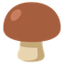 A quoi ressemblent les emoji Champignon marron sur Google.