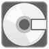 Cómo se ve el emoji Minidisc en Google.