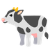 Bagaimana emoji Lembu kelihatan di Google.