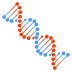 DNA 表情符号在 Google 上的外观。