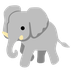 A quoi ressemblent les emoji Éléphant sur Google.