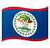 Cómo se ve el emoji Bandera: Belice en Google.