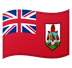 Cómo se ve el emoji Bandera: Bermudas en Google.