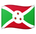 Hvordan Flag: Burundi emoji ser ud på Google.