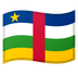 Bagaimana emoji Bendera: Republik Afrika Tengah kelihatan di Google.