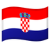 Cómo se ve el emoji Bandera: Croacia en Google.