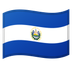 Bagaimana emoji Bendera: El Salvador kelihatan di Google.