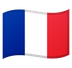 Cómo se ve el emoji Bandera: Francia en Google.