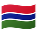 Hvordan Flag: Gambia emoji ser ud på Google.