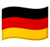How Flag: Germany emoji looks on Google.