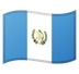 Bagaimana emoji Bendera: Guatemala kelihatan di Google.