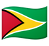 Bagaimana emoji Bendera: Guyana kelihatan di Google.