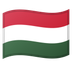 Bagaimana emoji Bendera: Hungary kelihatan di Google.