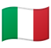 A quoi ressemblent les emoji Drapeau: Italie sur Google.