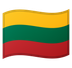 Bagaimana emoji Bendera: Lithuania kelihatan di Google.