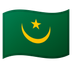 Bagaimana emoji Bendera: Mauritania kelihatan di Google.