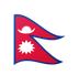 Hvordan Flag: Nepal emoji ser ud på Google.