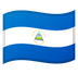 Bagaimana emoji Bendera: Nicaragua kelihatan di Google.