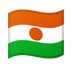 Bagaimana emoji Bendera: Niger kelihatan di Google.