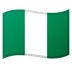 Bagaimana emoji Bendera: Nigeria kelihatan di Google.