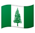 Hvordan Flag: Norfolk Island emoji ser ud på Google.