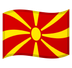 Cómo se ve el emoji Bandera: Macedonia del Norte en Google.