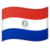 Bagaimana emoji Bendera: Paraguay kelihatan di Google.