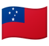 A quoi ressemblent les emoji Drapeau: Samoa sur Google.