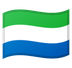 Bagaimana emoji Bendera: Sierra Leone kelihatan di Google.