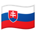 Hvordan Flag: Slovakiet emoji ser ud på Google.