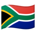 Hvordan Flag: Sydafrika emoji ser ud på Google.