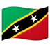 Hvordan Flag: Saint Kitts og Nevis emoji ser ud på Google.