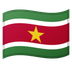 Bagaimana emoji Bendera: Surinam kelihatan di Google.