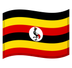 Bagaimana emoji Bendera: Uganda kelihatan di Google.