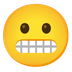 A quoi ressemblent les emoji Visage grimaçant sur Google.